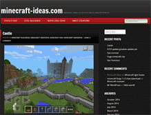 Tablet Screenshot of minecraft-ideas.com